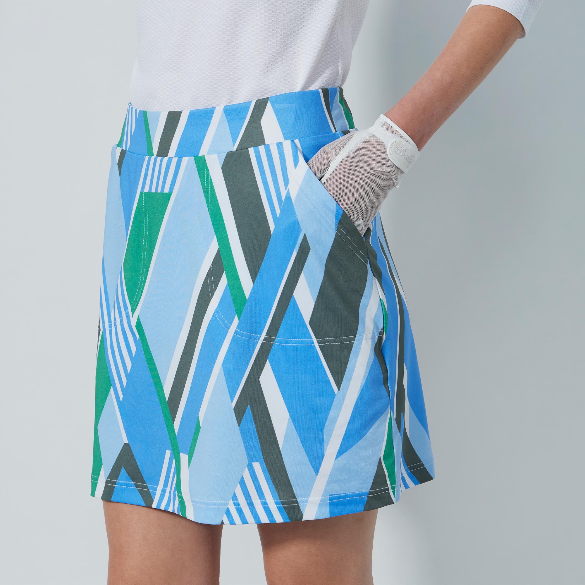 Daily Sports Fusion Ladies Golf Skort Stripe Fusion Blue 45CM